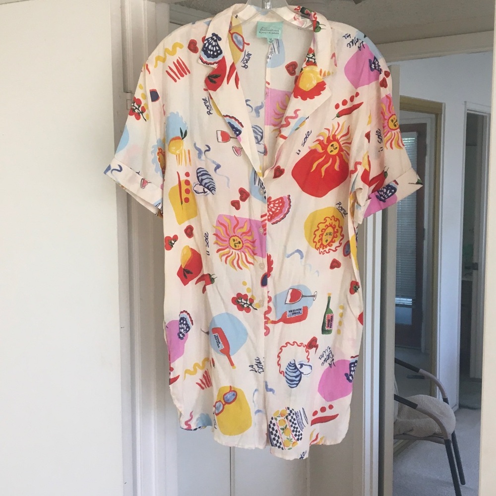 TRUE DESTINATION/“SOL PARTY”VACATION PRINT ROMPER - Picture 3 of 11